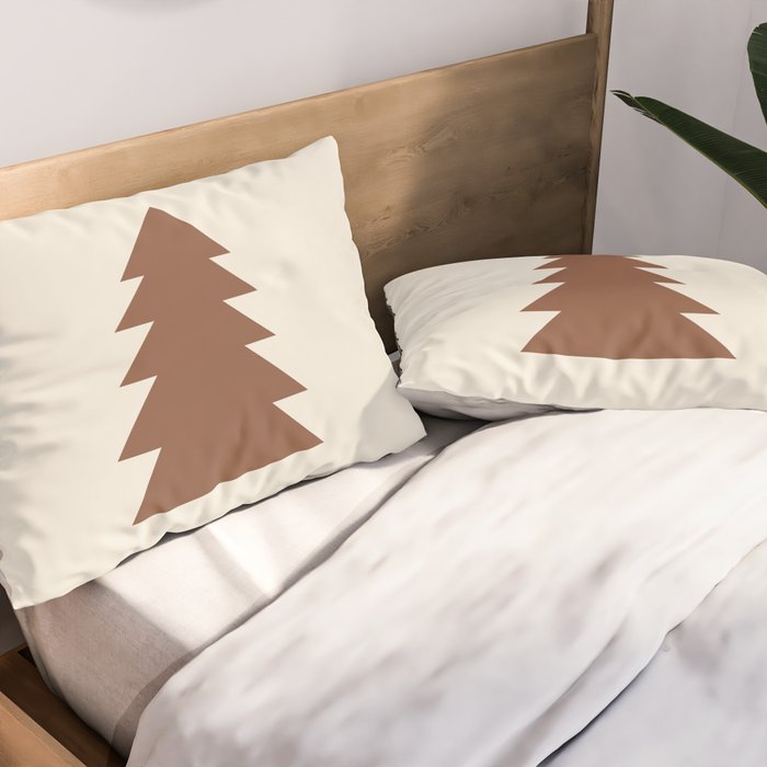 Joy (Cream Brown) Pillow Sham Gallery Image 2