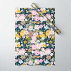 Flower Stand - blue Wrapping Paper Gallery Image 1