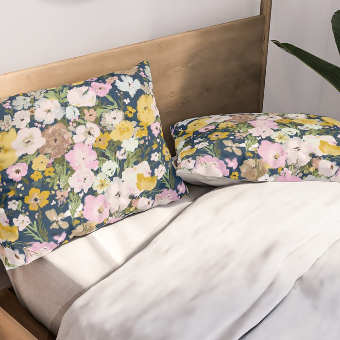 Flower Stand - blue Pillow Sham Gallery Image 2