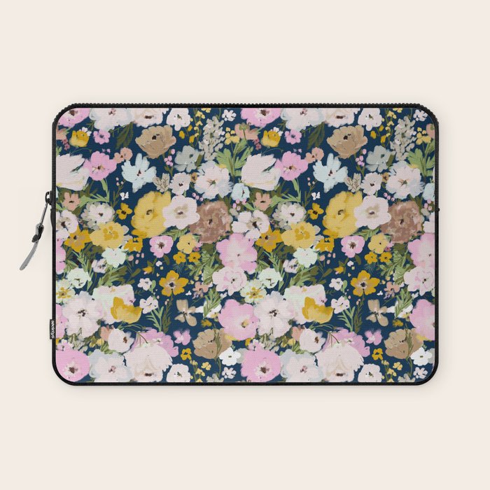 Flower Stand - blue Laptop Sleeve Gallery Image 1