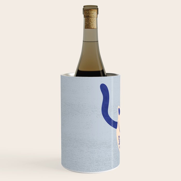 Purrcelin Cat Butt - Delft Porcelain Kitty Wine Chiller Gallery Image 2