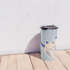 Purrcelin Cat Butt - Delft Porcelain Kitty Travel Mug Gallery Image 4