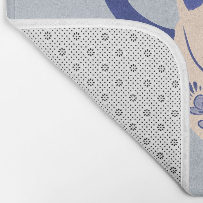 Purrcelin Cat Butt - Delft Porcelain Kitty Bath Mat Gallery Image 2