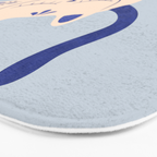 Purrcelin Cat Butt - Delft Porcelain Kitty Bath Mat Gallery Image 3