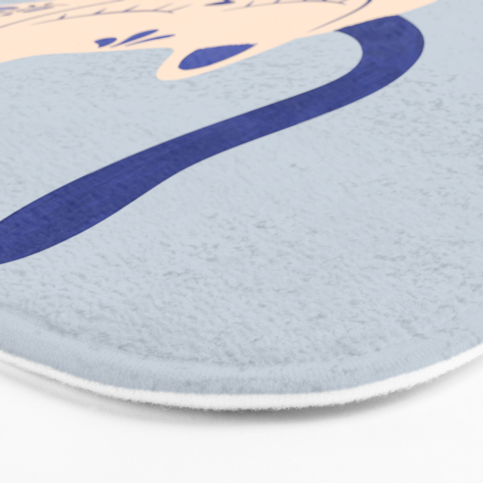 Purrcelin Cat Butt - Delft Porcelain Kitty Bath Mat Gallery Image 3