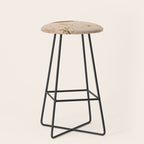 It Was All A Dream - Tan & Rust Stool Gallery Image 1