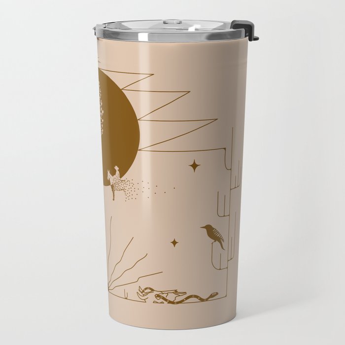 It Was All A Dream - Tan & Rust Travel Mug Gallery Image 2