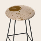 It Was All A Dream - Tan & Rust Stool Gallery Image 2