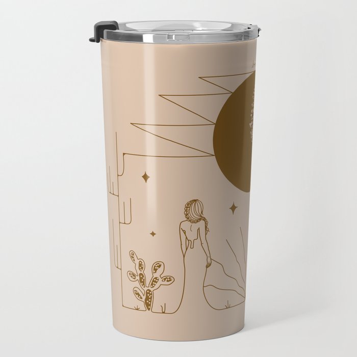 It Was All A Dream - Tan & Rust Travel Mug Gallery Image 3