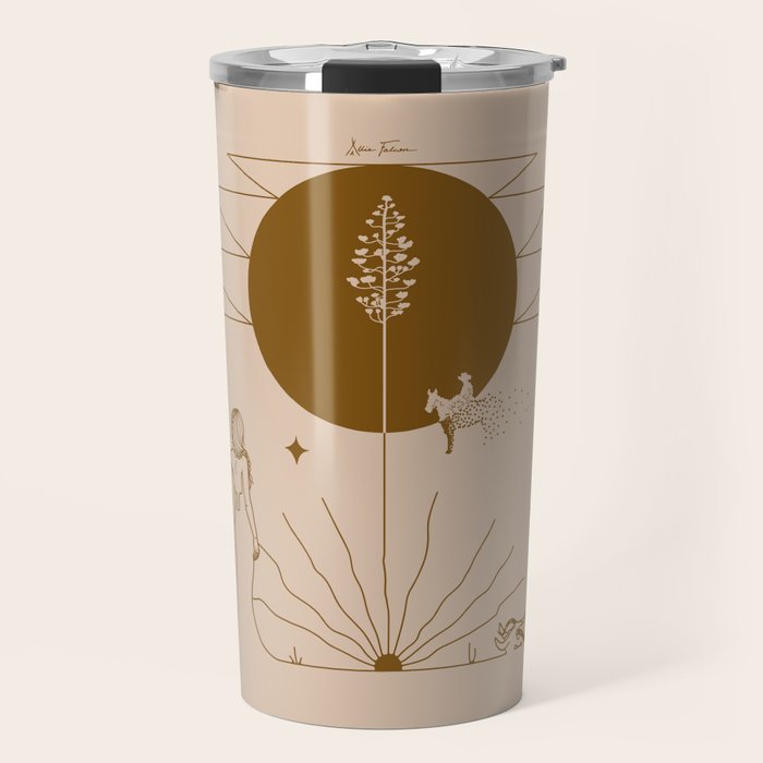 It Was All A Dream - Tan & Rust Travel Mug Gallery Image 1