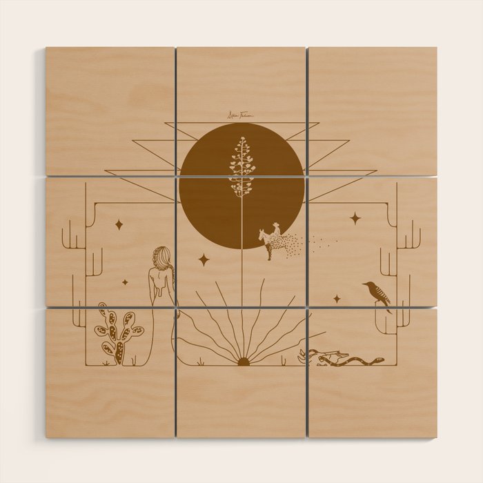 It Was All A Dream - Tan & Rust Wood Wall Art Gallery Image 1