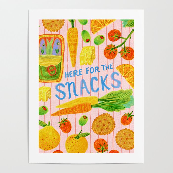Kitchen Snacks & Apps in Berry Pink Poster Gallery Image 4