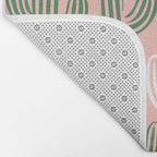 Cactus plant doodle art pattern Bath Mat Gallery Image 2