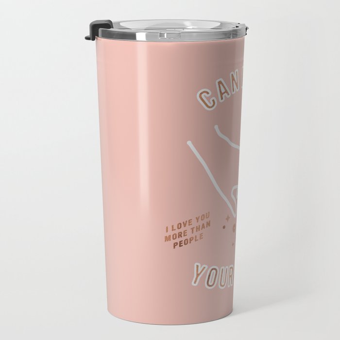Can I Pet Your Dog - Rose Gold & Blush Palette Travel Mug Gallery Image 3