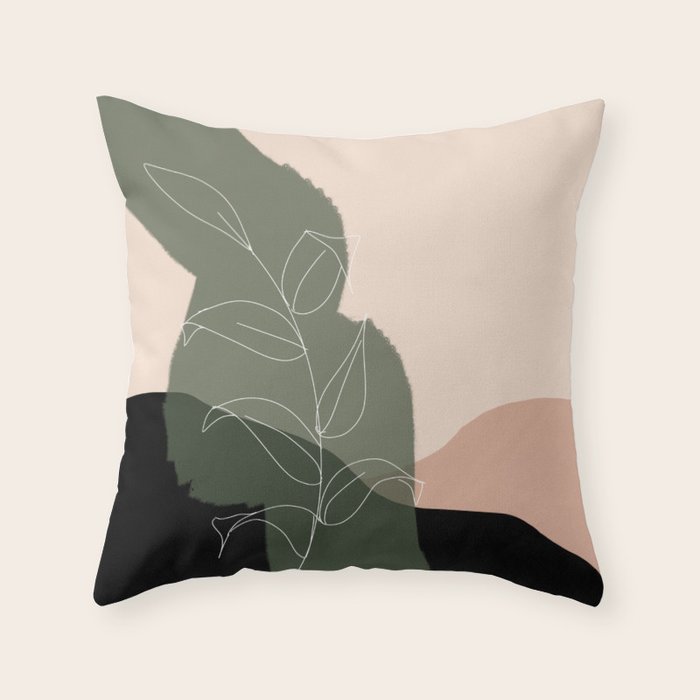 Boho print Throw Pillow Gallery Image 6