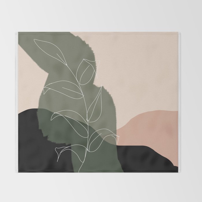 Boho print Throw Blanket Gallery Image 2