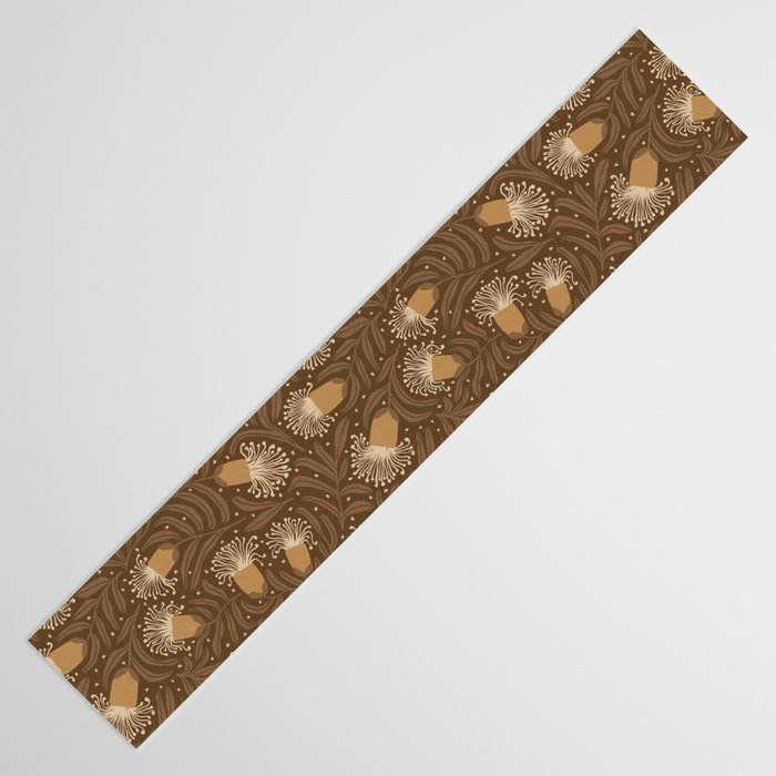 Whimsical Florals / Orange & Brown Table Runner Gallery Image 3