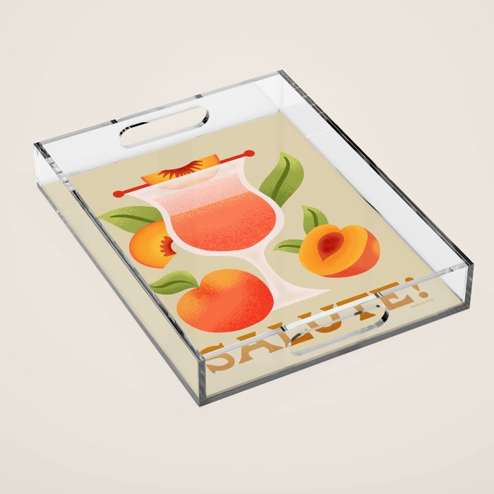Bellini - Amalfi Coast Cocktails Acrylic Tray Gallery Image 1