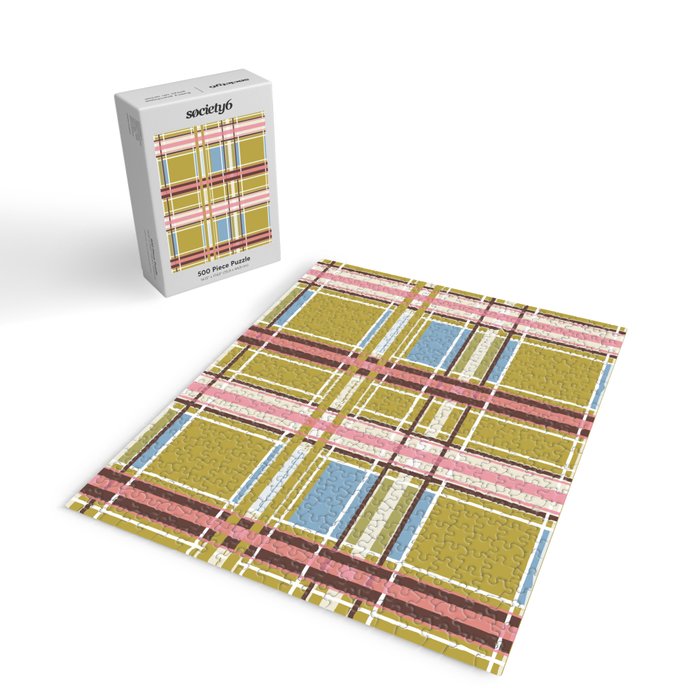Subtle Plaid Warmth Jigsaw Puzzle Gallery Image 2