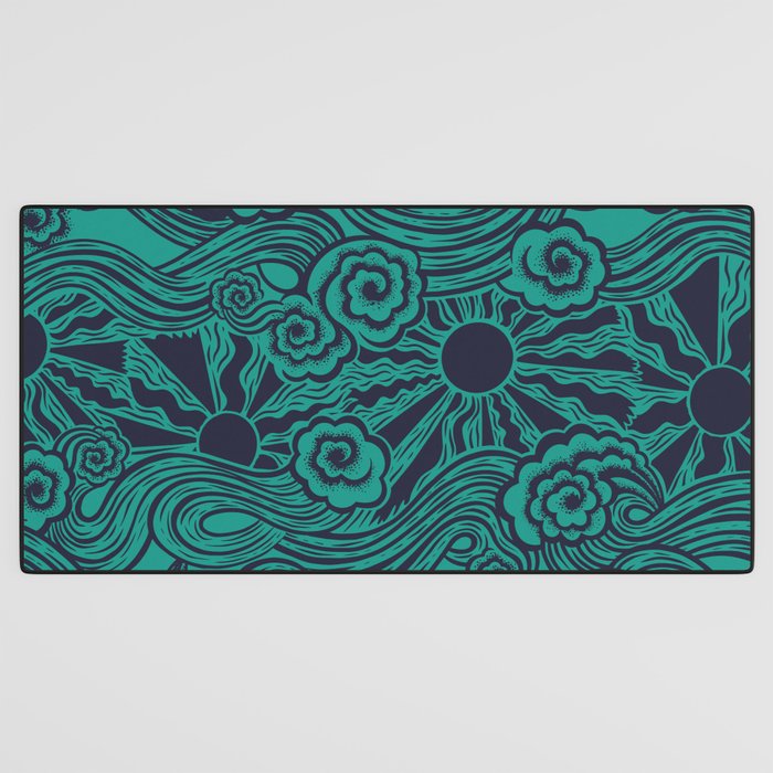 Happy Waves Desk Mat Gallery Image 3