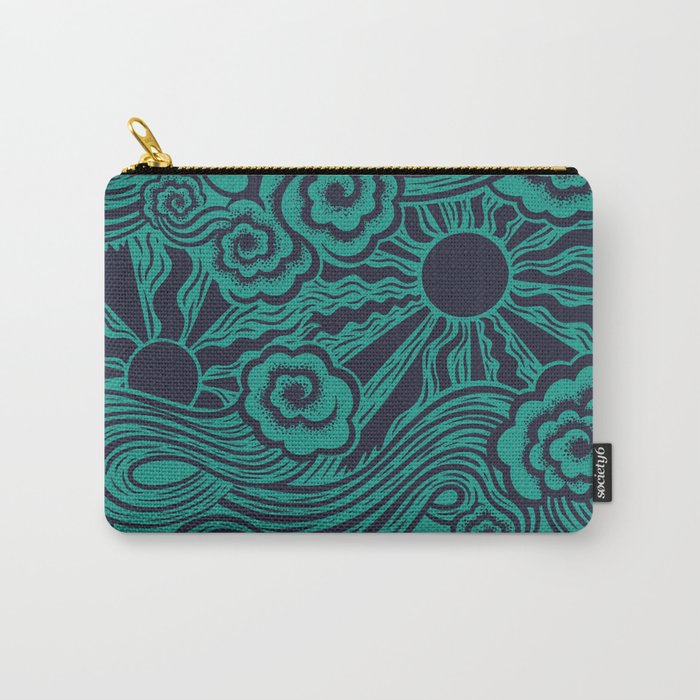 Happy Waves Carry All Pouch Gallery Image 1