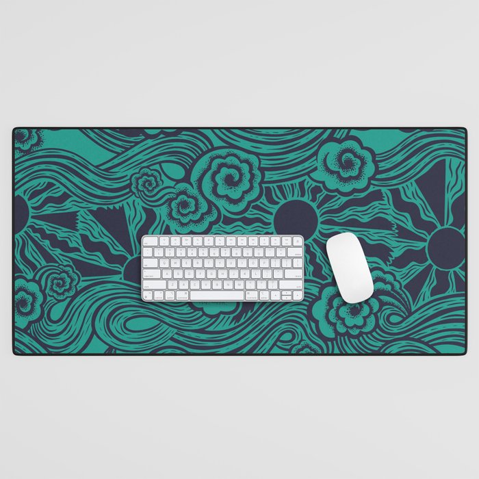 Happy Waves Desk Mat Gallery Image 1