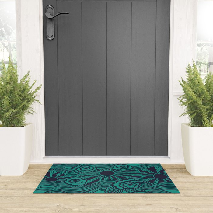 Happy Waves Welcome Mat Gallery Image 3