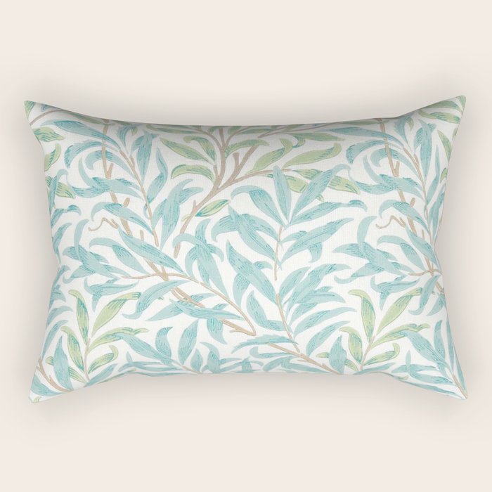 William Morris Willow Bough Seaglass Willow Rectangular Pillow Gallery Image 1