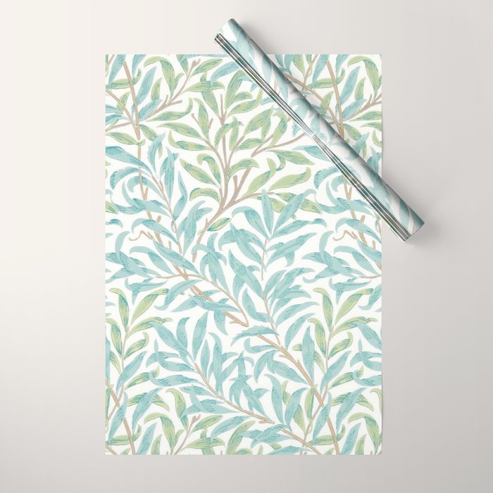 William Morris Willow Bough Seaglass Willow Wrapping Paper Gallery Image 1