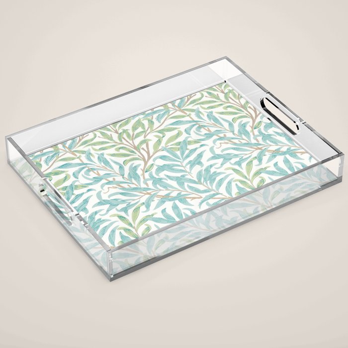William Morris Willow Bough Seaglass Willow Acrylic Tray Gallery Image 1