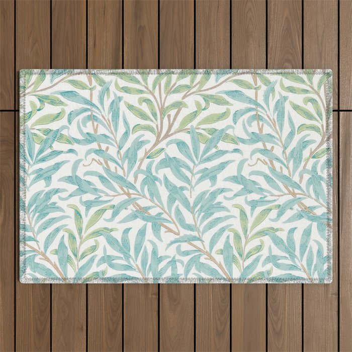 William Morris Willow Bough Seaglass Willow Outdoor Rug Gallery Image 1