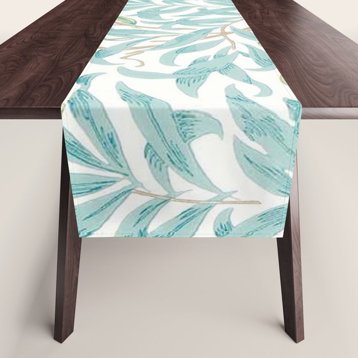 William Morris Willow Bough Seaglass Willow Table Runner Gallery Image 1