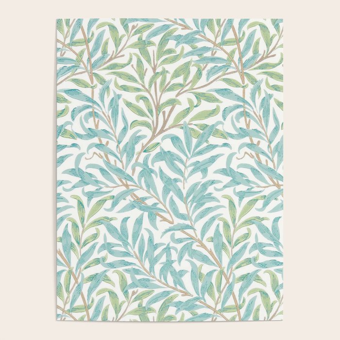 William Morris Willow Bough Seaglass Willow Poster Gallery Image 1