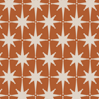 Atomic Age 50s Starburst Pattern in Putty and Light Clay Coffee Mug Gallery Image 2
