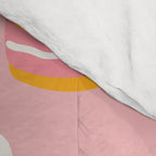 Pink cupcake cartoon food pattern Comforter Gallery Image 4