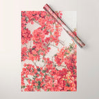 Mediterranean Bougainvillea Flower Wrapping Paper Gallery Image 1
