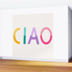 Ciao hand lettering Wall Mural Gallery Image 2
