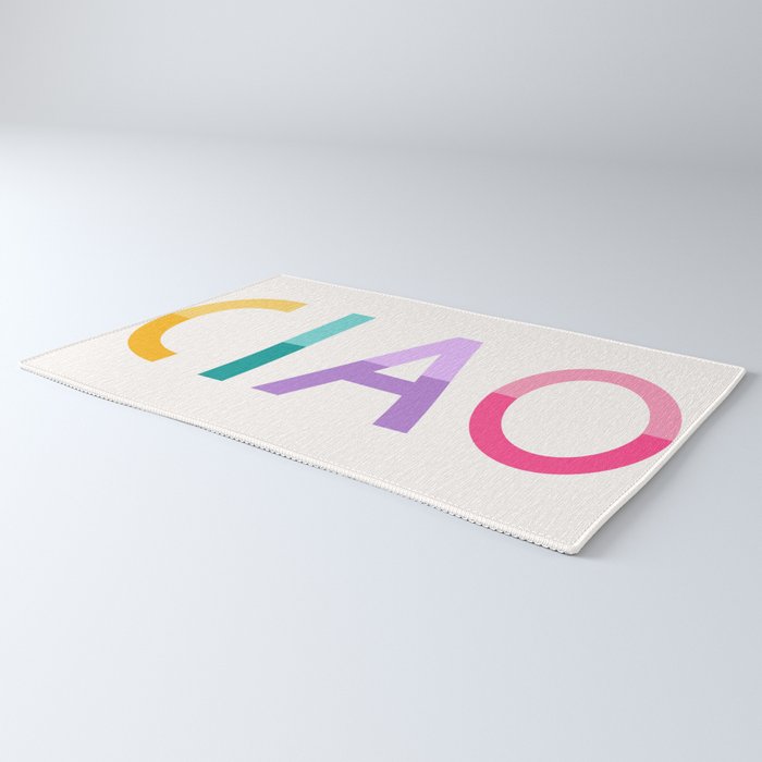 Ciao hand lettering Rug Gallery Image 3
