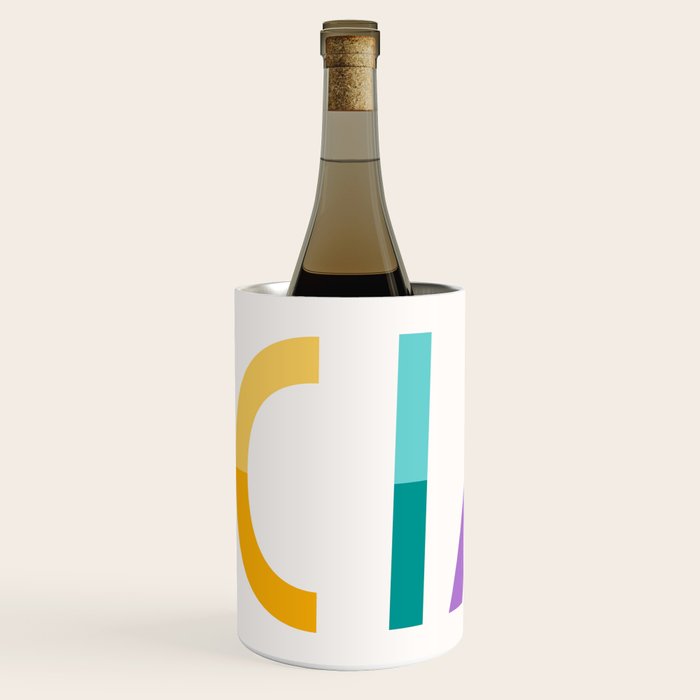 Ciao hand lettering Wine Chiller Gallery Image 2