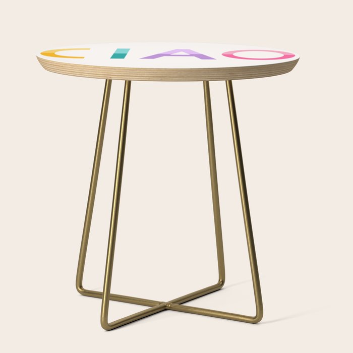 Ciao hand lettering Side Table Gallery Image 1