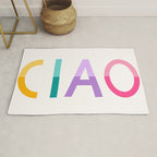 Ciao hand lettering Rug Gallery Image 1
