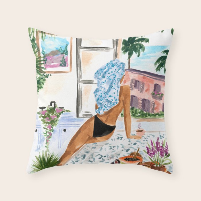A Peaceful Morning Throw Pillow Gallery Image 6