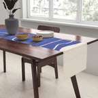Abstract line art Figure 7  Cobalt Blue Table Runner Gallery Image 2