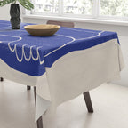 Abstract line art Figure 7  Cobalt Blue Tablecloth Gallery Image 3