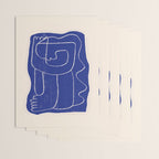 Abstract line art Figure 7  Cobalt Blue Wrapping Paper Gallery Image 3