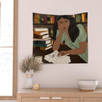 Studying Spells Wall Tapestry Gallery Image 2