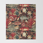 Fish and Corals Throw Blanket Gallery Image 2