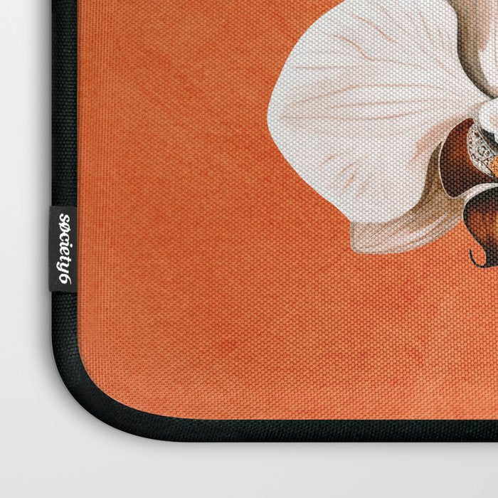White Orchid Floral Art 3  Laptop Sleeve Gallery Image 3