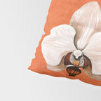 White Orchid Floral Art 3  Pillow Sham Gallery Image 4