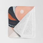 Closeness, Two Women Feminism Painting, Youth Friendship Companion LGBTQ, Lovers Couple Coral Spring Throw Blanket Gallery Image 3